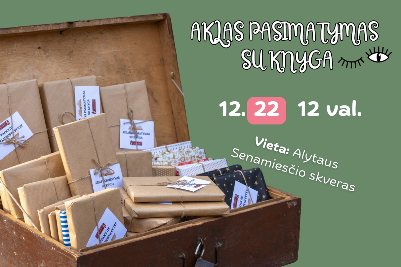 KALĖDINIS AKLAS PASIMATYMAS SU KNYGA